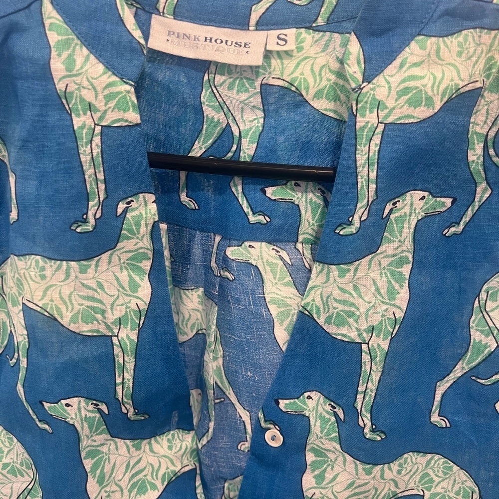 PINK HOUSE /LINEN DECIMA DRESS LURCHER/ Size S / P2P ￼18’ / Retail $205 - Picture 5 of 7